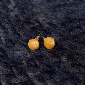 amber colored earrings